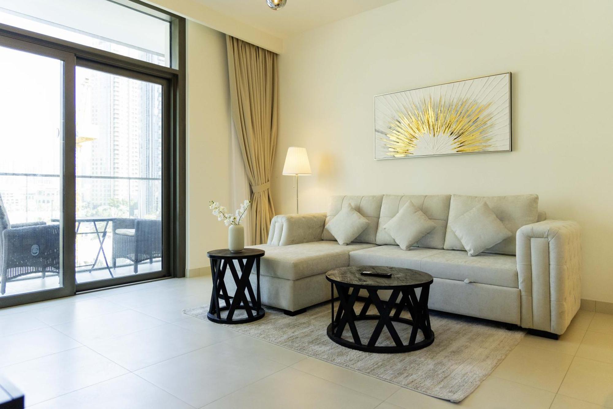 Ferienwohnung Sleeps 6 Burj Views Steps From Dubai Mall Exterior foto